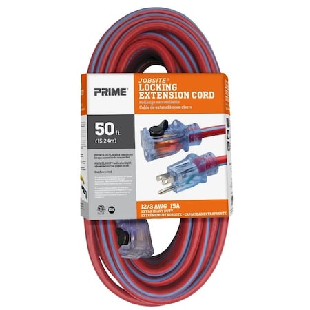 Prime Wire & Cable EXTN CORD 12/3 SJTW 50'L KCPL507830